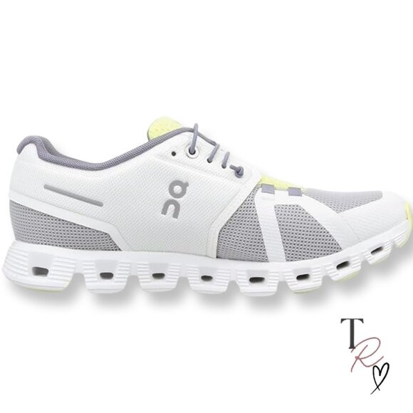 On Cloud Push 5 Women’s Running Shoe Grey Lime Green Laceless Slip on Size 11 - Picture 1 of 11